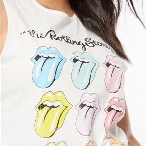 Last One The Rolling Stones 9 tongues muscle Tank